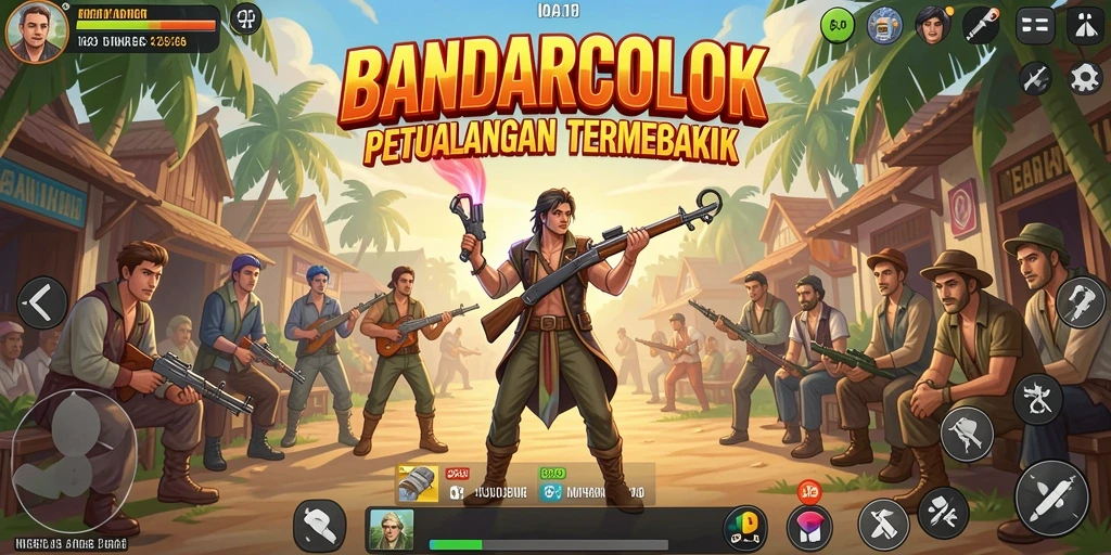 Tampilan gameplay menakjubkan dari BANDARCOLOK di dunia terbuka.