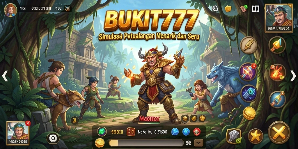 Tangkapan layar BUKIT777 menampilkan aksi seru dalam gameplay Simulation.
