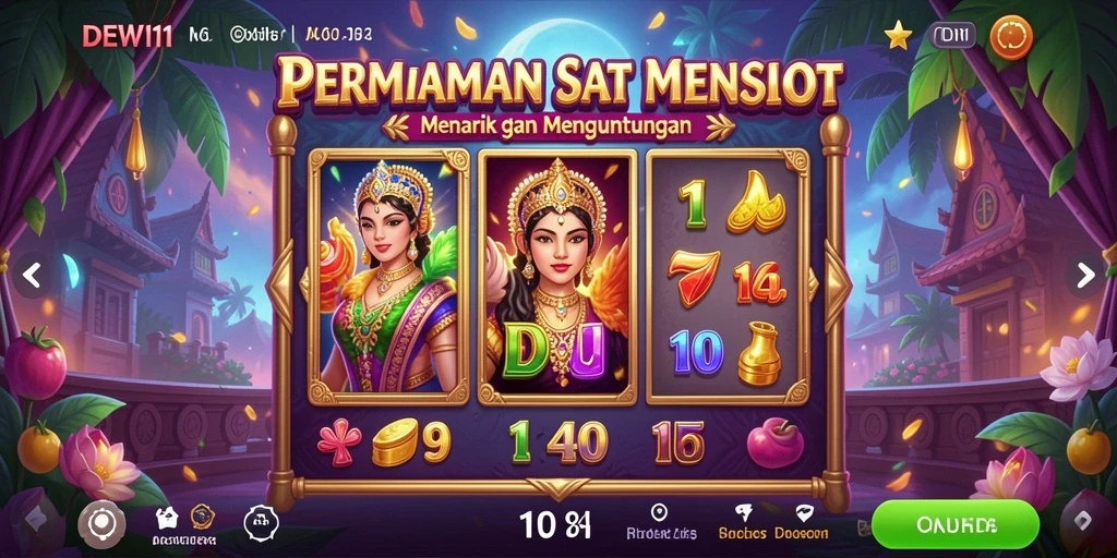 Screenshot gameplay DEWI11 menampilkan berbagai slot menarik.
