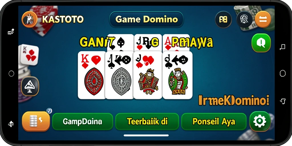Tangkapan layar KASTOTO menampilkan gameplay seru Domino yang mengasyikkan.