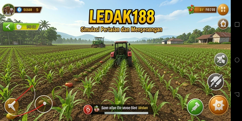 Tampilan gameplay seru di dunia pertanian LEDAK188.