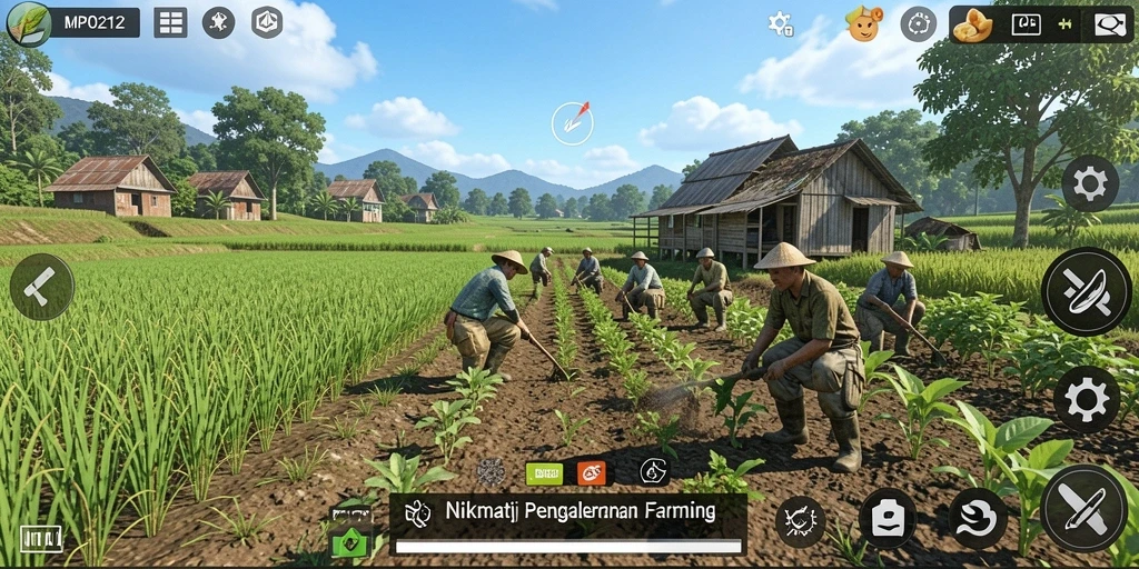 Tampilkan gameplay seru di MPO2121 dengan bercocok tanam.