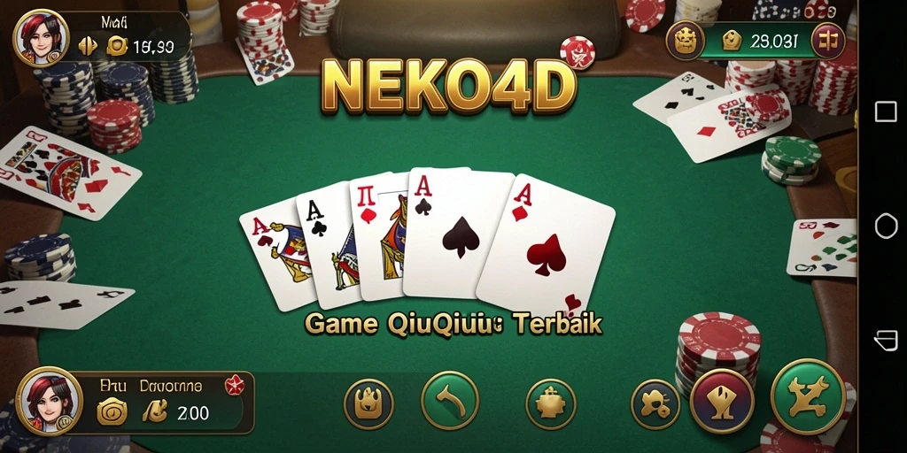 Tampilan gameplay QiuQiu yang seru dan mendebarkan.