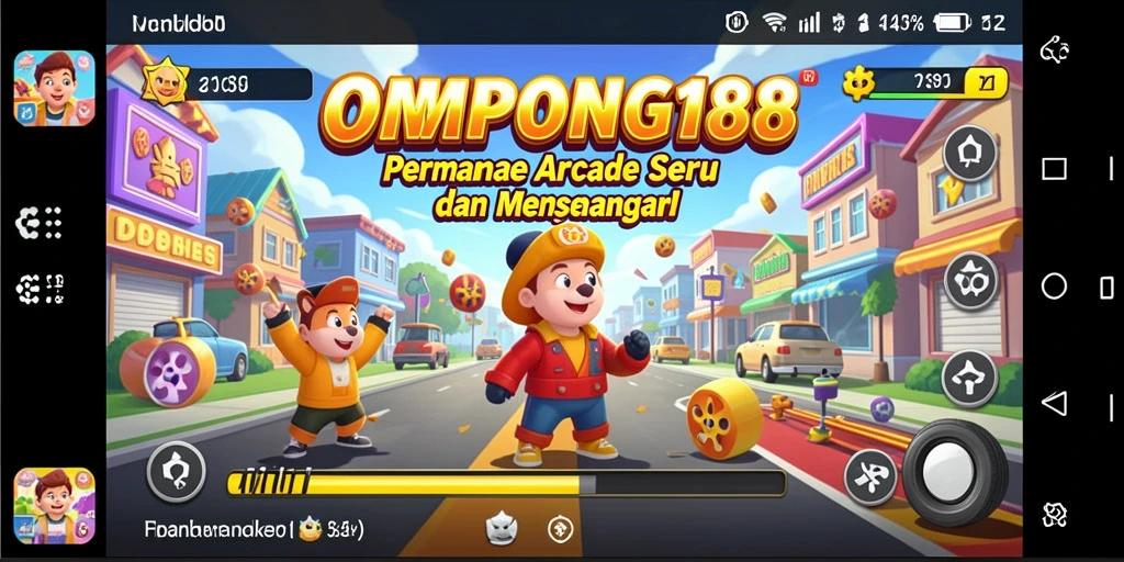 Gameplay seru OMPONG188 dalam mode arcade yang penuh aksi.