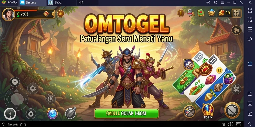 Tampilan gameplay OMTOGEL yang mendebarkan dalam petualangan yang menantang.