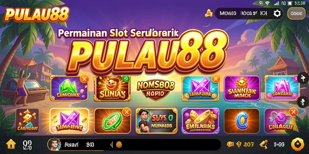 Tampilan gameplay menarik dari PULAU88 dengan berbagai tema slot.