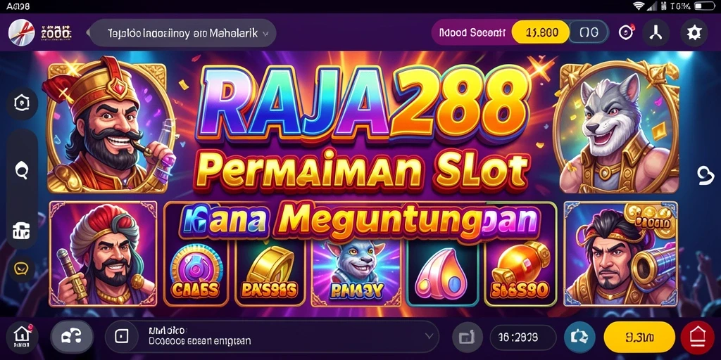 Tampilan gameplay menarik dari RAJA288 dengan efek visual menakjubkan.