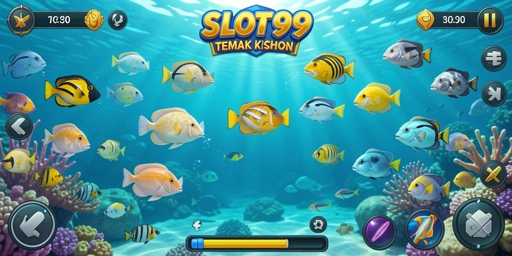 Gameplay menarik dengan berbagai ikan yang dapat ditembak.