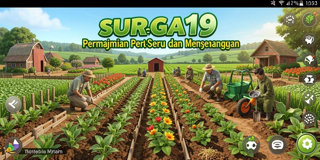 Tampilan gameplay SURGA19 yang menarik dan realistis dalam pertanian.